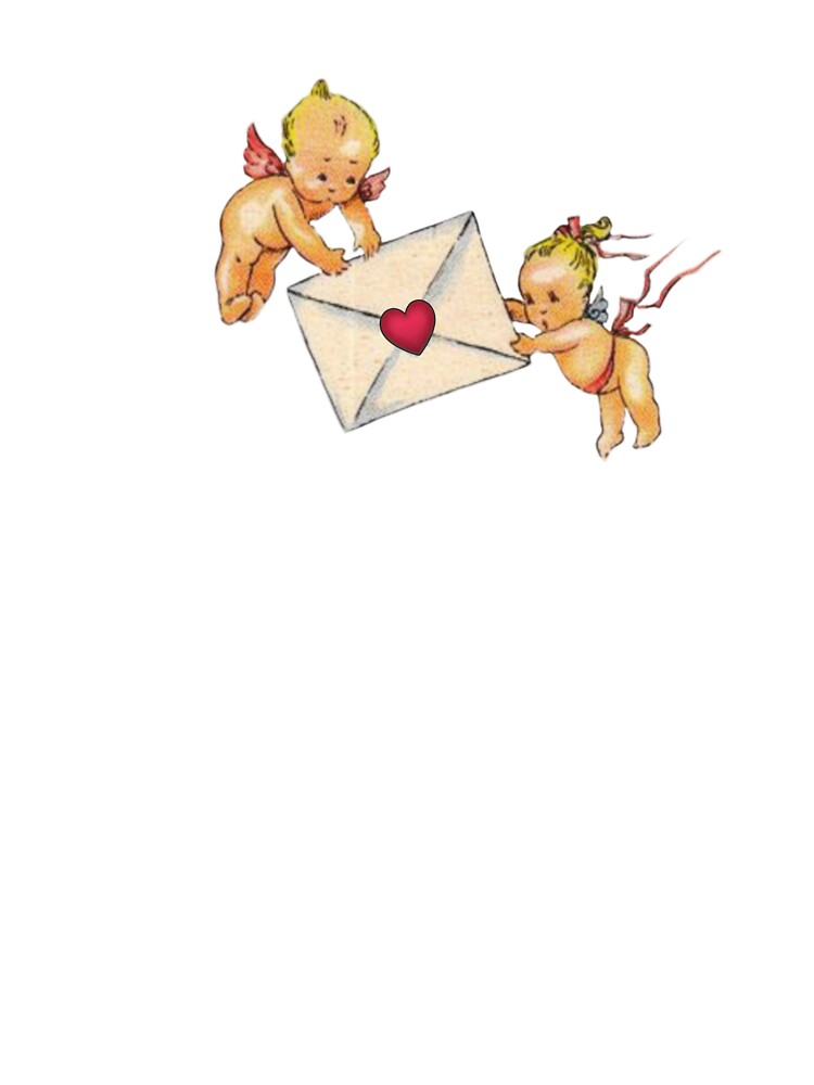 Coquette Vintage cherub love letter by Pixiedrop
