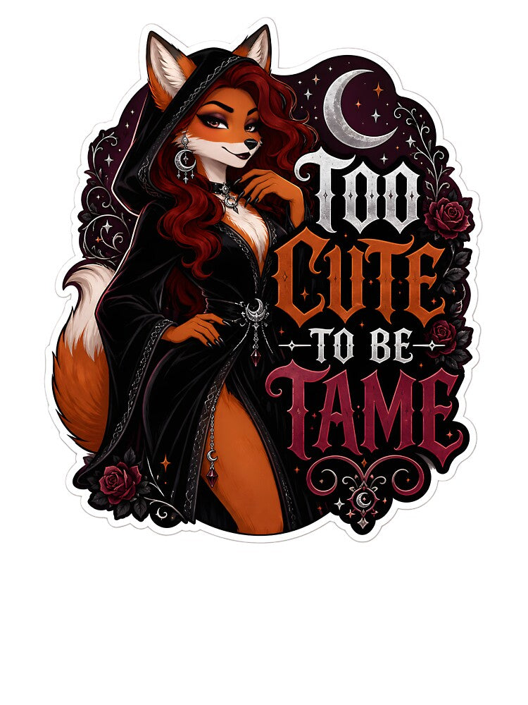 Too Cute To Be Tame Goth Fox by Furrenzy