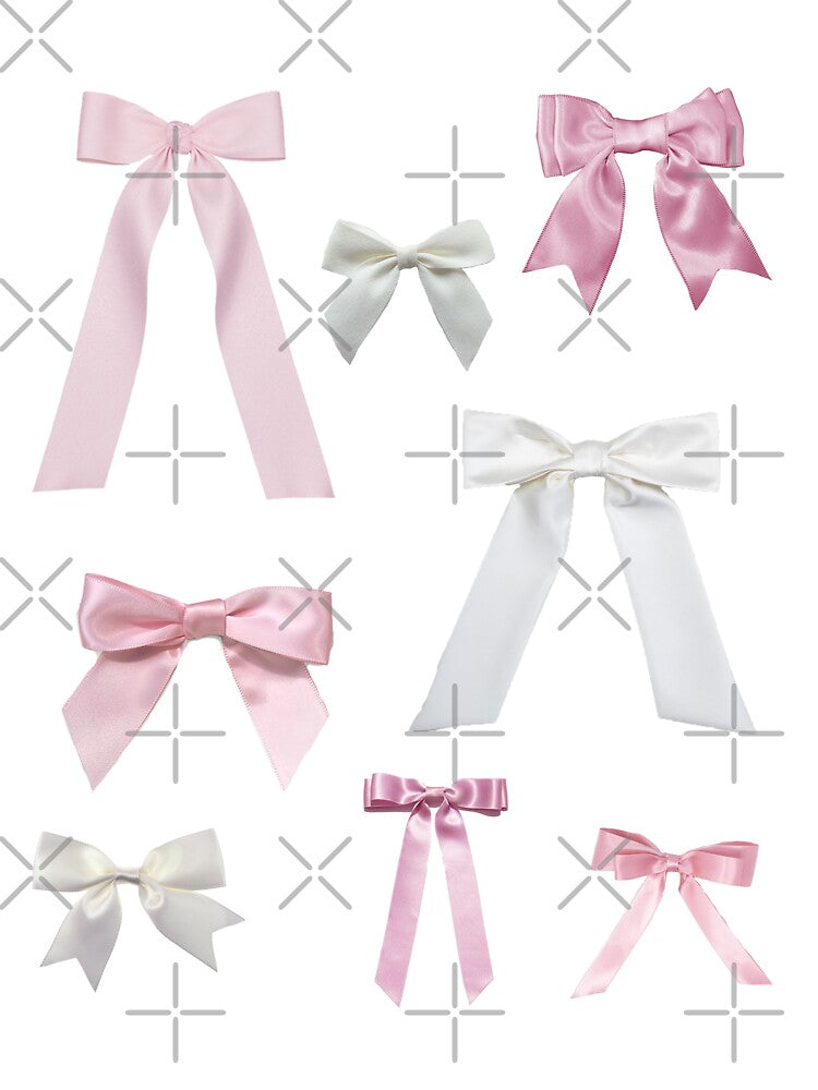 Pink and White Bows by verycoolandnice