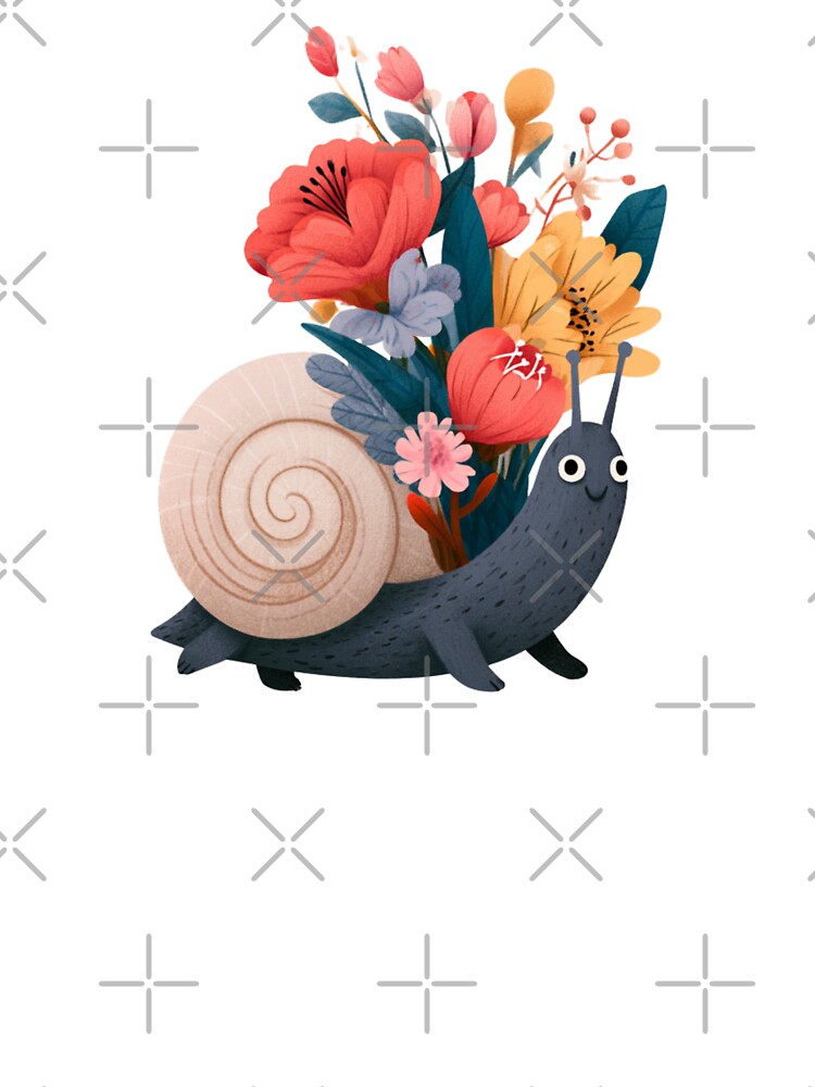Floral Snail by bubblyrainbow