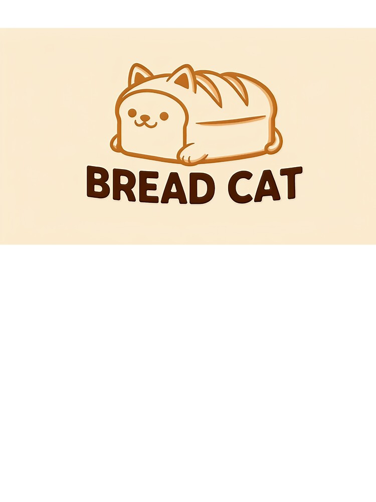 Cute Cat Bread Loaf Logo by C-Plus-Home