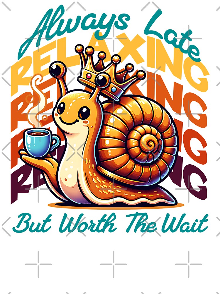 Always Late Relaxing Snail by Belarte.shop