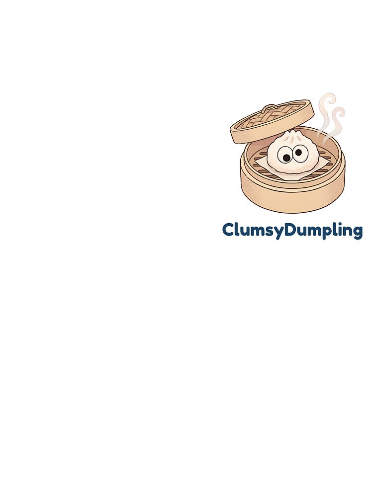 Clumsy Dumpling Funny Googly Eyes Cute Dim Sum Bao Cartoon by ClumsyStudio