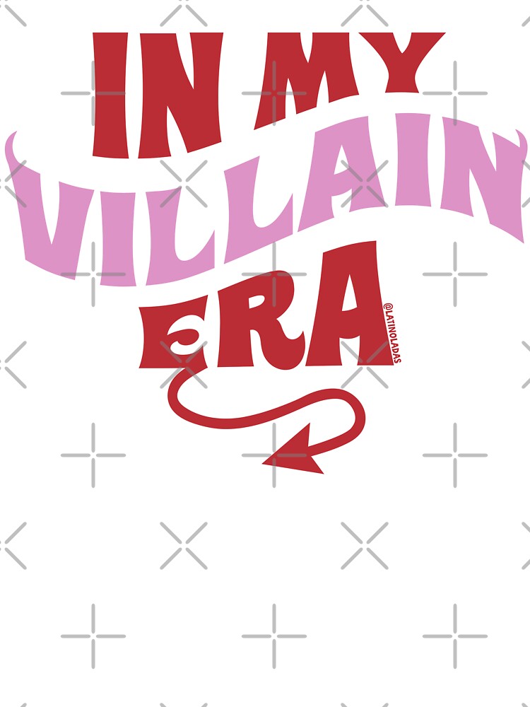 In My Villain Era /  Book Nerd Hot Pink Red Sassy Devil Horns and Tail Bookish Aesthetic for Smut Kindle Tbr Smuttok by Latinoladas