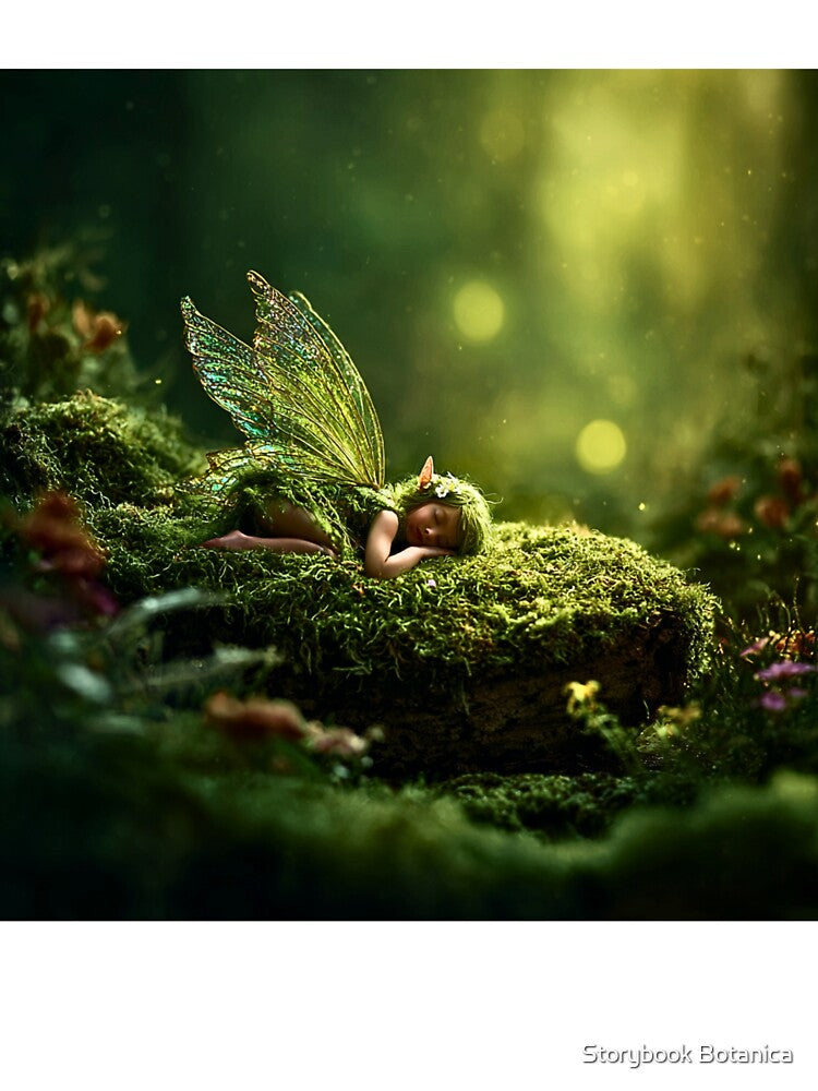 Sleeping Moss Fairy Forest Dreams by Storybook Botanica
