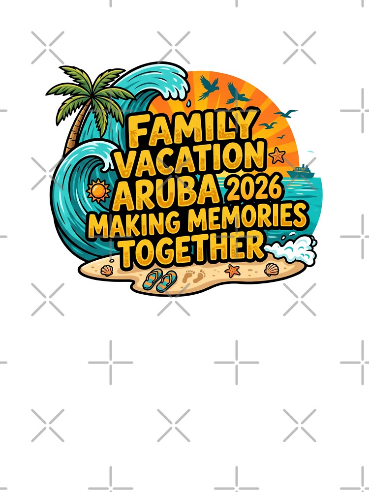 aruba vacation 2026 matching family beach theme art by ArtDesignTp