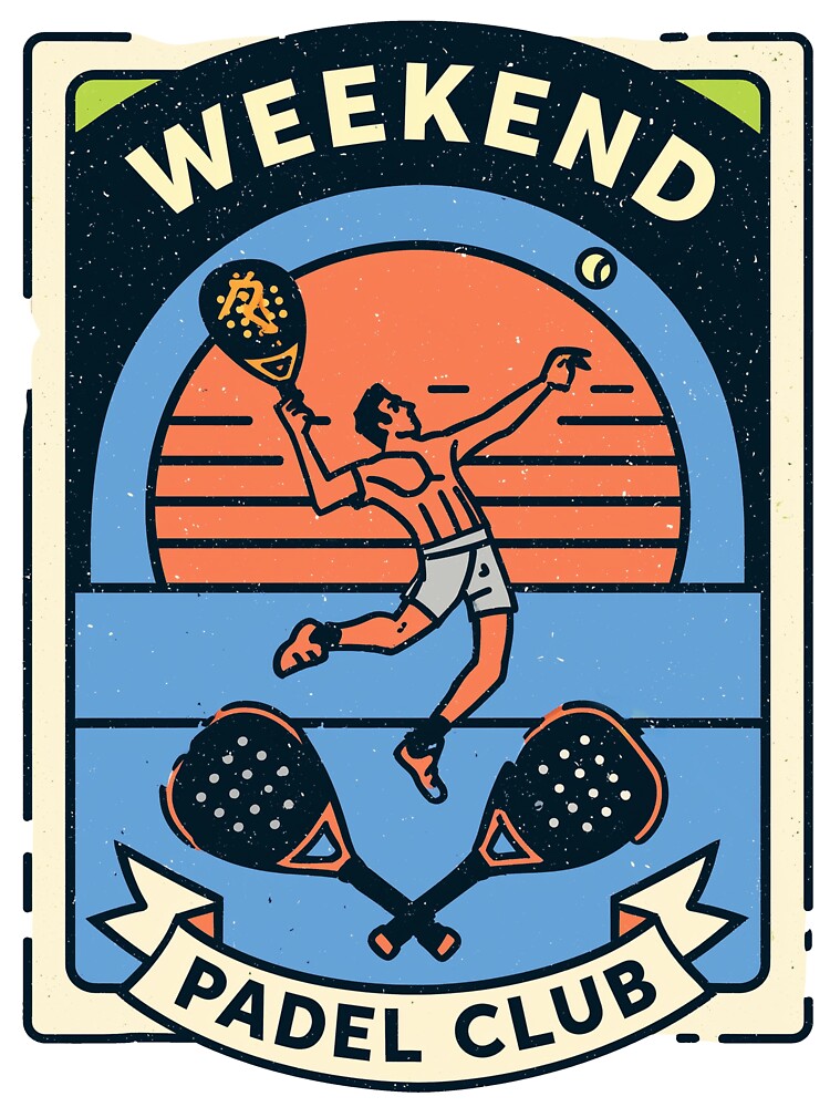 Weekend Padel Club Retro Sports Badge by CourtCStore