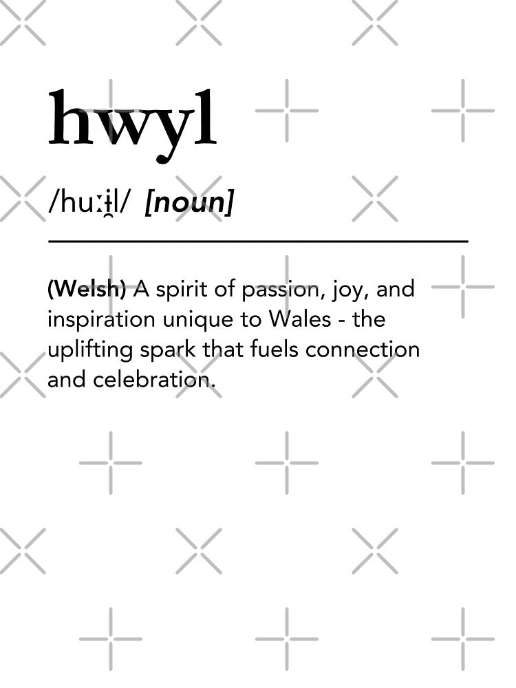 Hwyl Defintion Welsh Phonetic Word Art, Joyful Spirit Wales Dictionary by lagunaklein