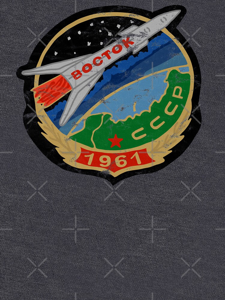 Retro Cosmonaut Mission Badge by Unhinged Heather