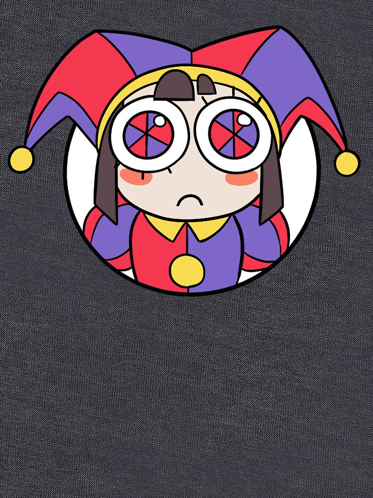Pomni Head Icon Sticker T-Shirt [The Amazing Digital Circus] by coolartdotcom