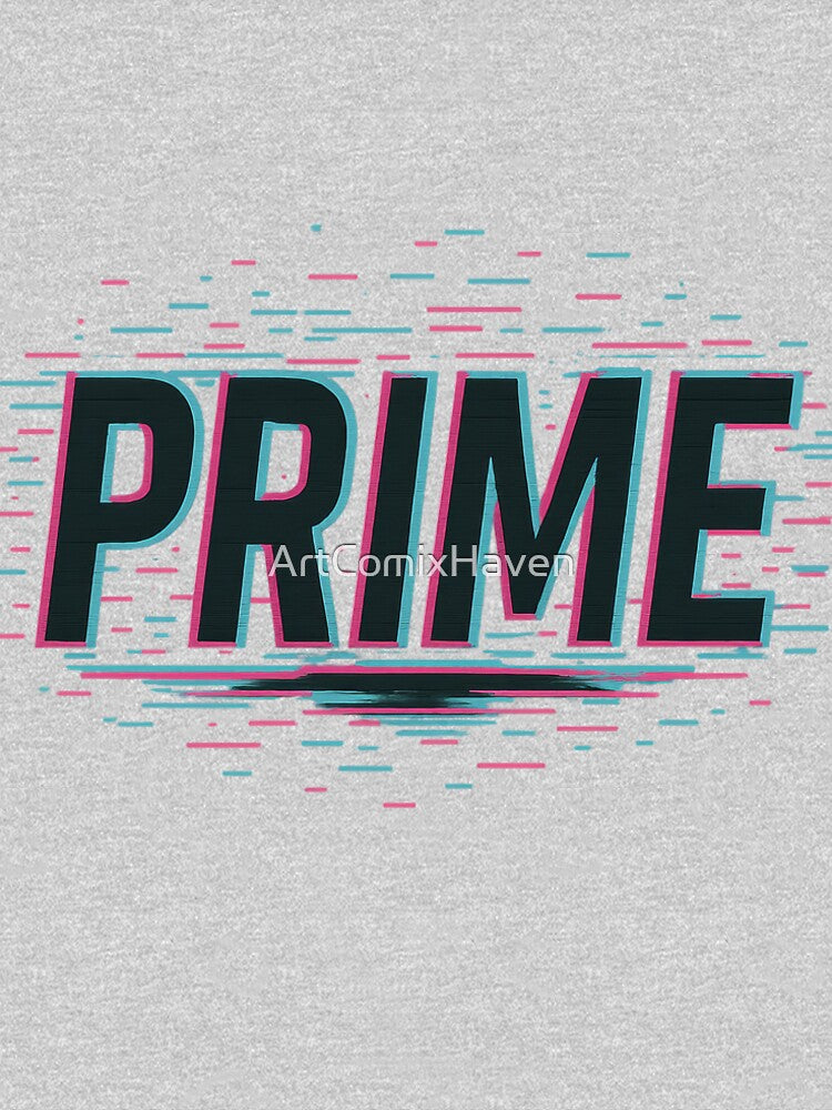 Prime Neon Glitch Text by ArtComixHaven