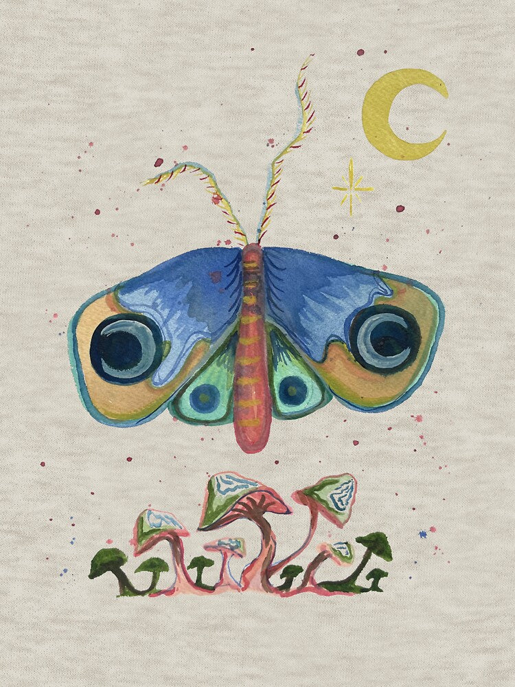 Celestial Moth - Watercolor Painting by jaymieclaireart