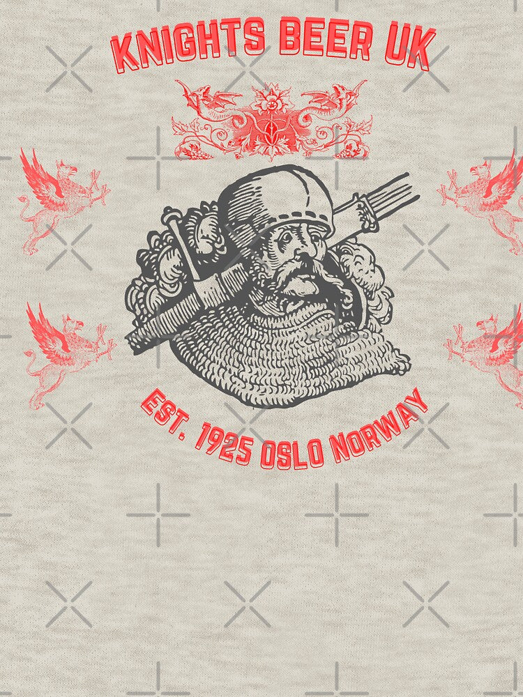 Knights Beer UK Oslo1925 Est. Nordic Knight - 05 by Henk GoGo T-Shirts ⭐️⭐️⭐️⭐️⭐️