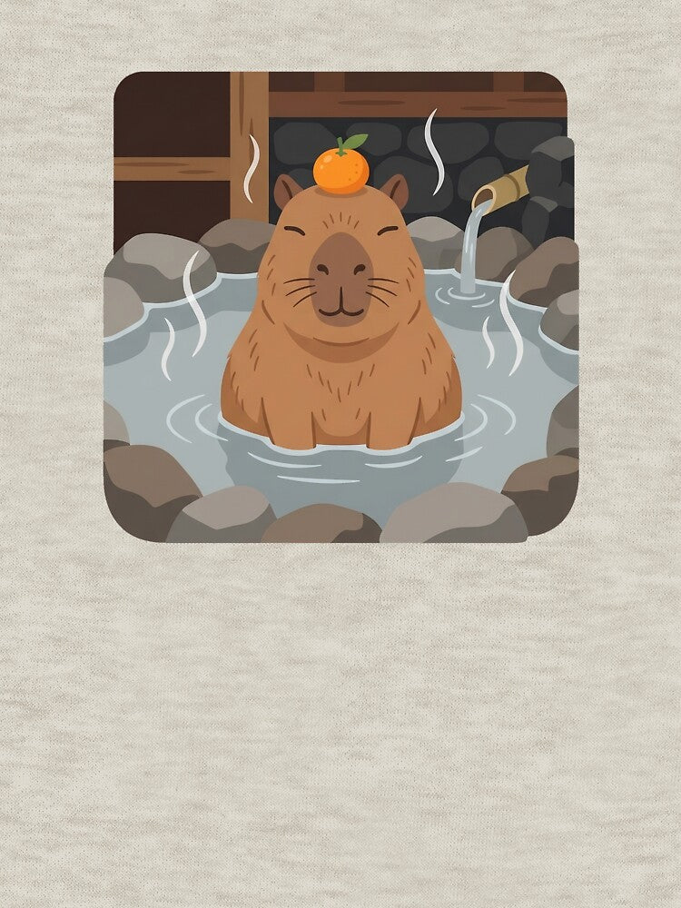 Cute Zen Carpincho Capybara Hot Spring by DuckOddity