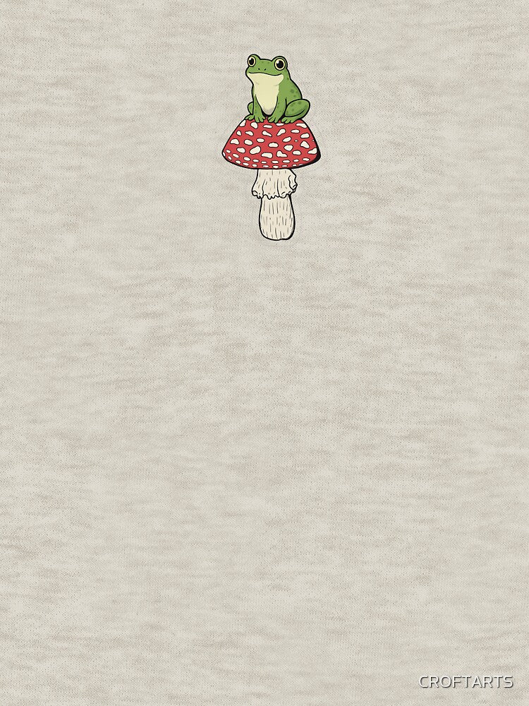 Frog ON the Mushroom - STICKER by CROFTARTS
