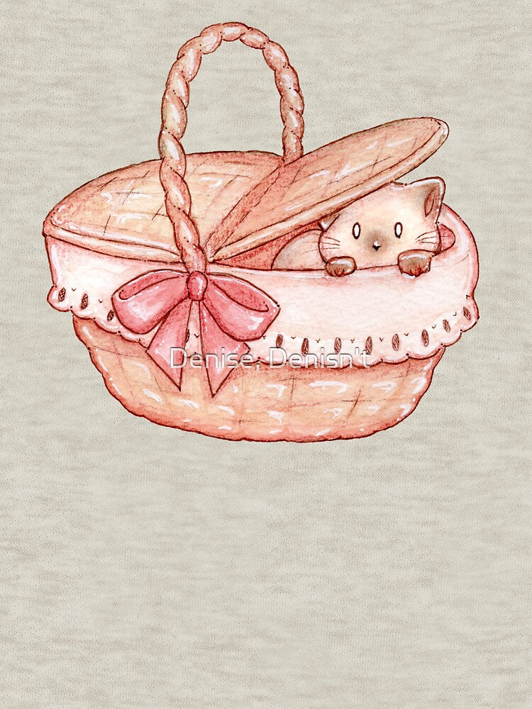 Cat in a picnic basket by Denise, Denisn't