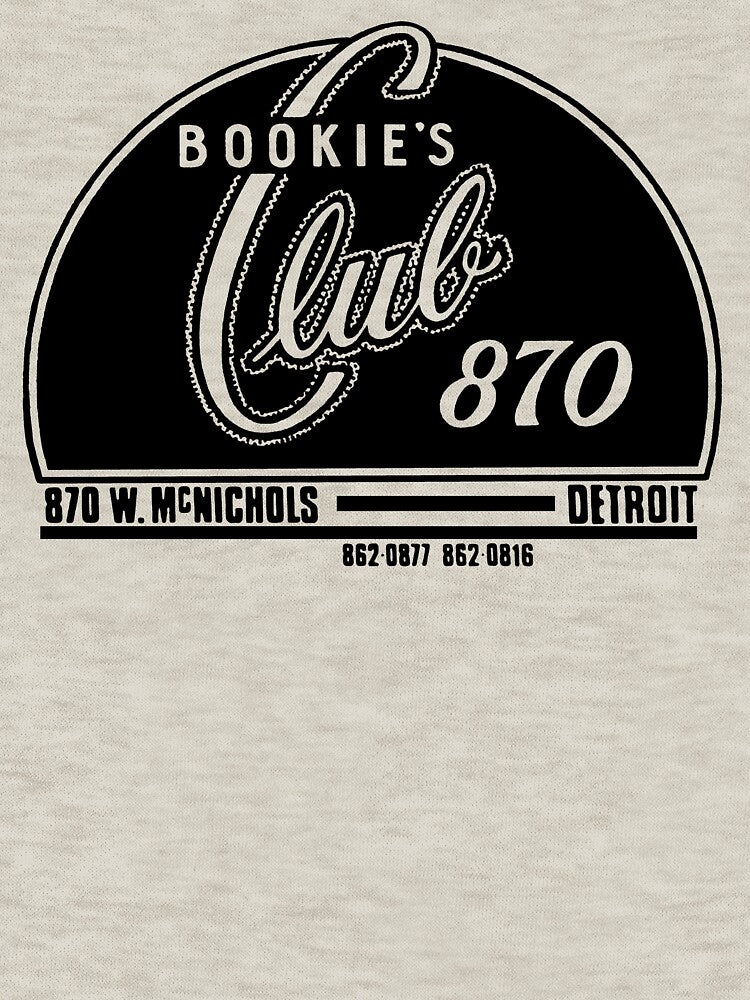 Bookies Club   t shirt  detroit punk hardcore venue by popcult74