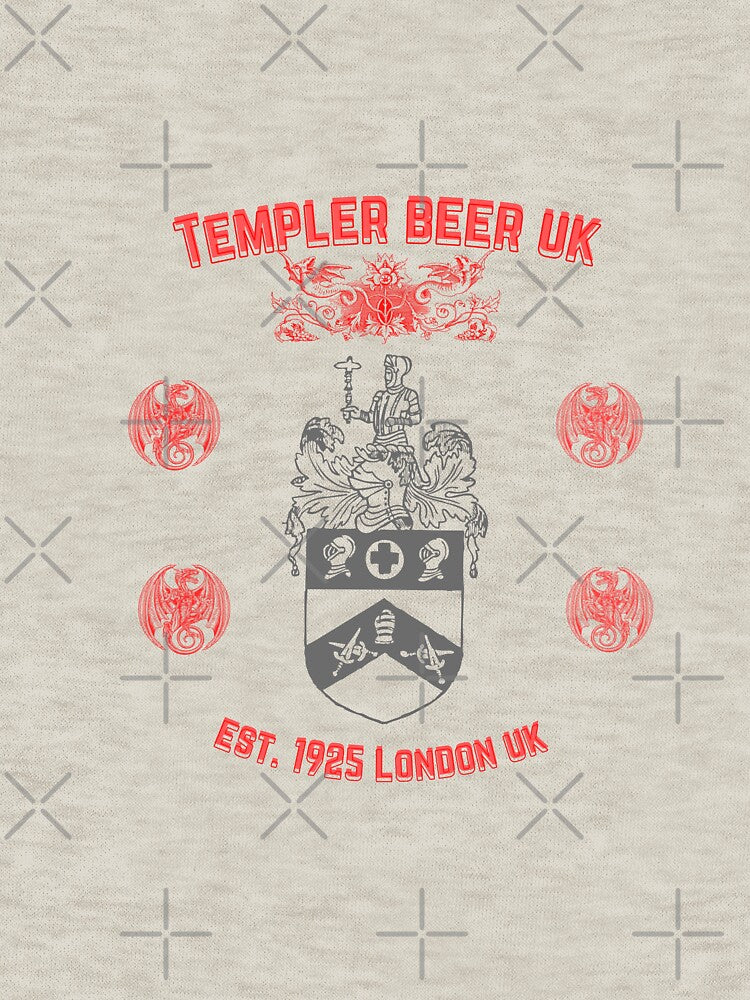 Knights Templer Beer London UK 1925 Est. Crest Coate of Arms 1966 Version - 06 by Henk GoGo T-Shirts ⭐️⭐️⭐️⭐️⭐️