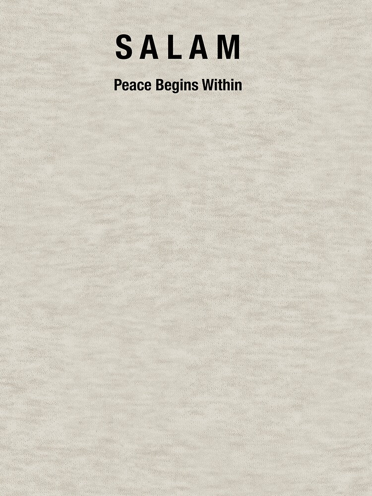 SALAM (سلام) – Peace Begins Within | Arabic Minimalist Typography Design by EditionN
