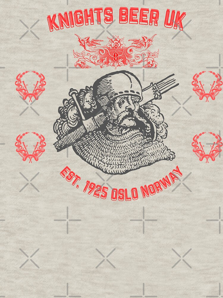 Knights Beer UK Oslo1925 Est. Nordic Knight - 04 by Henk GoGo T-Shirts ⭐️⭐️⭐️⭐️⭐️