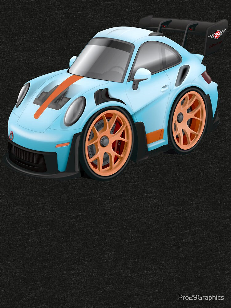 Cartoon GT3-RS German Sports Car by Pro29Graphics