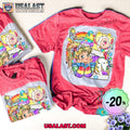Rainbow Power 80’s Girl Unisex Bleached Tee Shirt