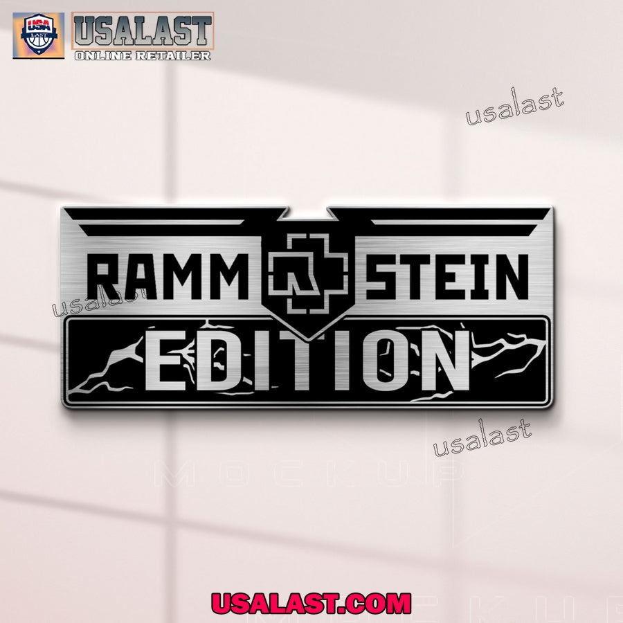 Rammstein Edition 3D Engraved Car Emblem
