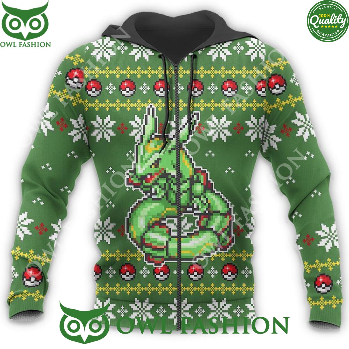 Rayquaza Ugly Christmas Sweater Custom Xmas Gift