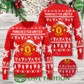 Manchester United Premier League Red Xmas 3D Ugly Sweater