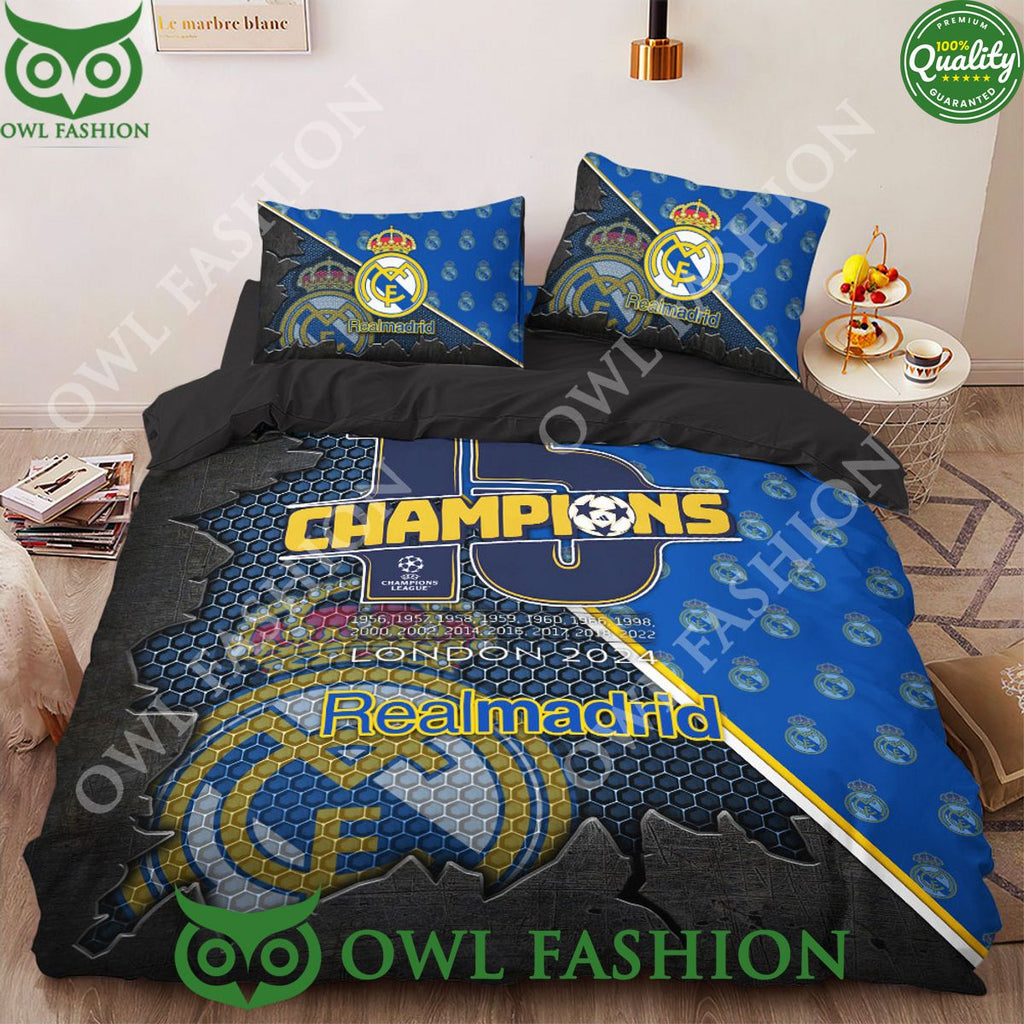 Real Madrid 15 Champions League London 2024 Limited Bedding Set