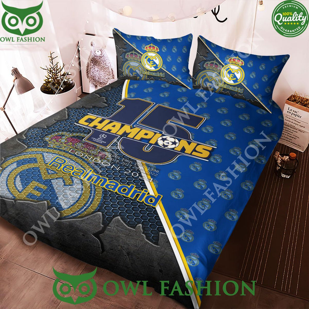 Real Madrid 15 Champions League London 2024 Limited Bedding Set