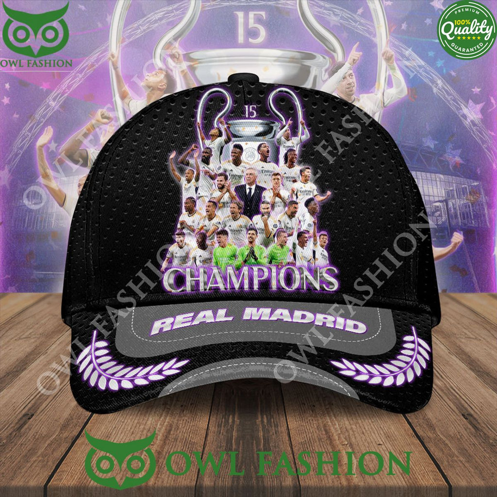 Real Madrid 15 Champions Spanish Football Team Classic Cap