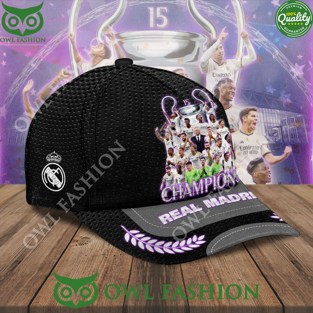 Real Madrid 15 Champions Spanish Football Team Classic Cap