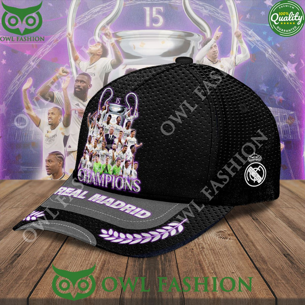 Real Madrid 15 Champions Spanish Football Team Classic Cap