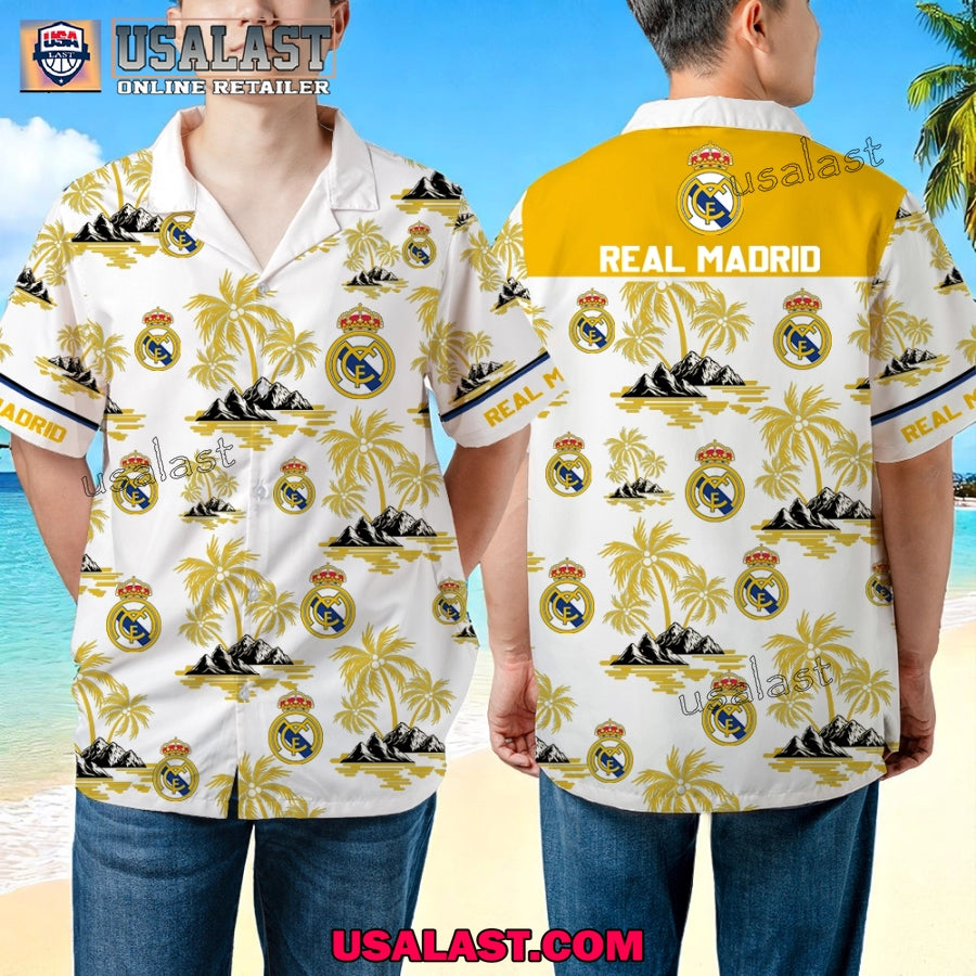 Real Madrid FC Summer Hawaiian Shirt Outfit 2025
