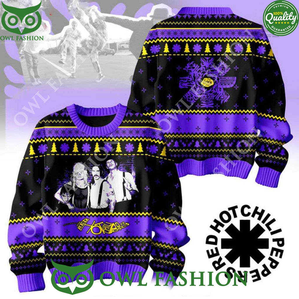 Red Hot Chili Peppers Limited Edition Logo Xmas 2024 Ugly Sweater