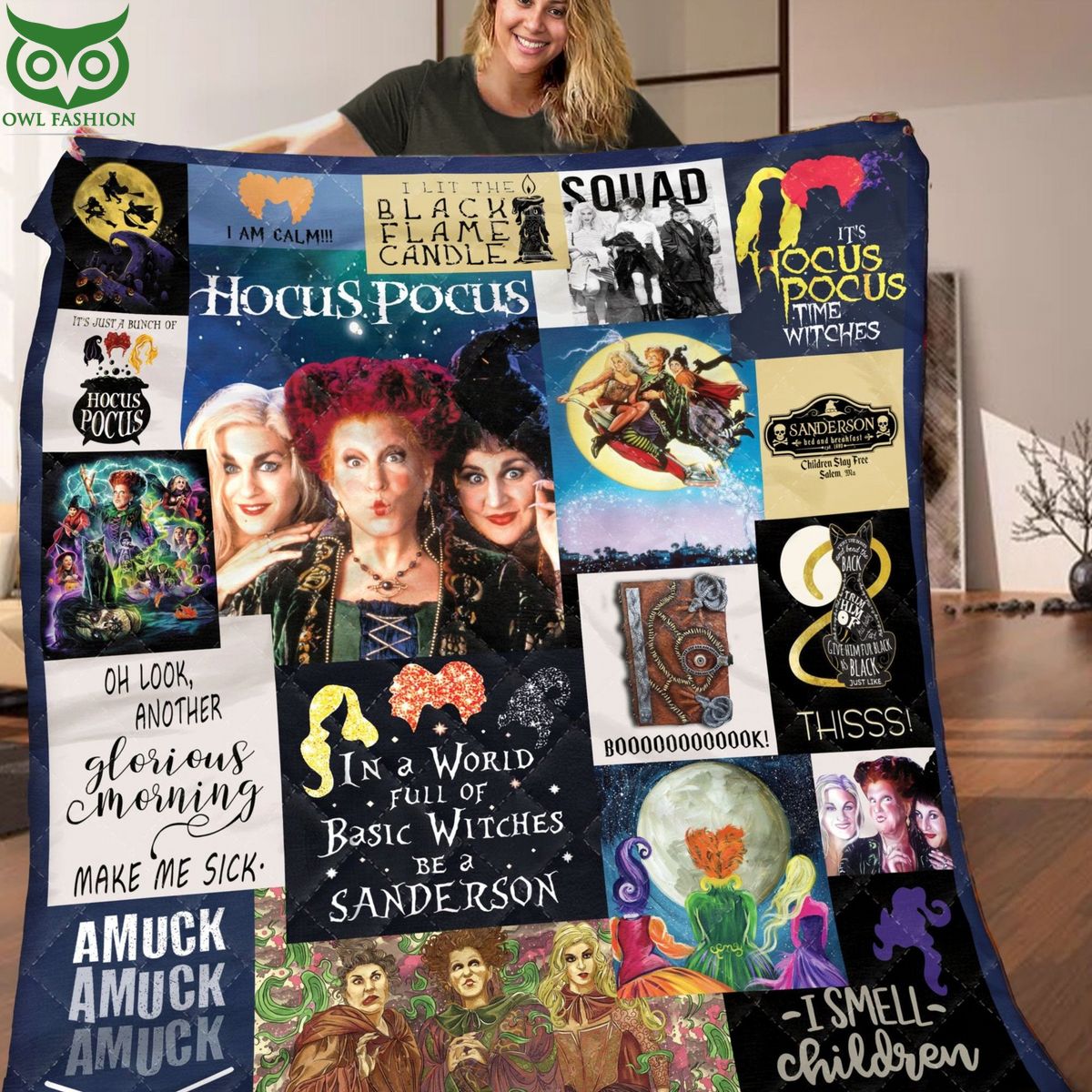 Resger Hocus Pocus Characters Limited Quilt Blanket