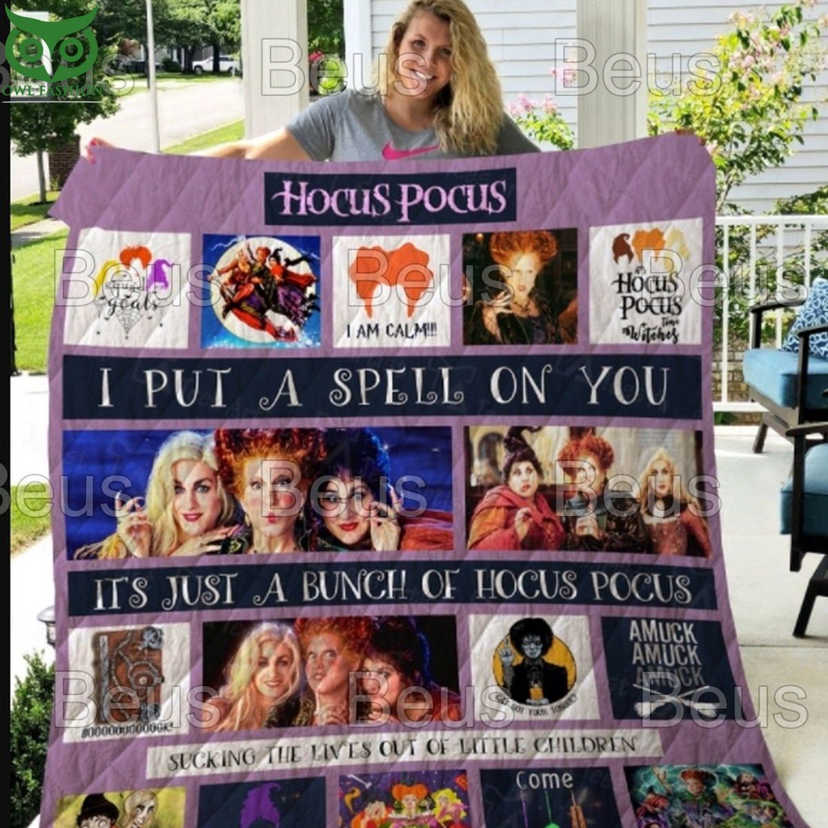 Resger Hocus Pocus Episodes Quilt Blanket