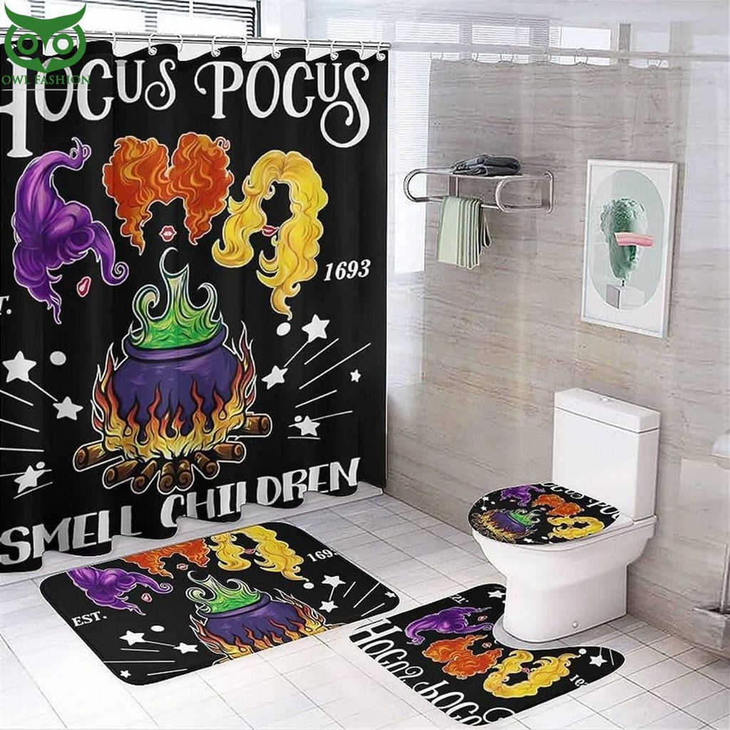 Resger Hocus Pocus Smell Children Full Bath Rug Set
