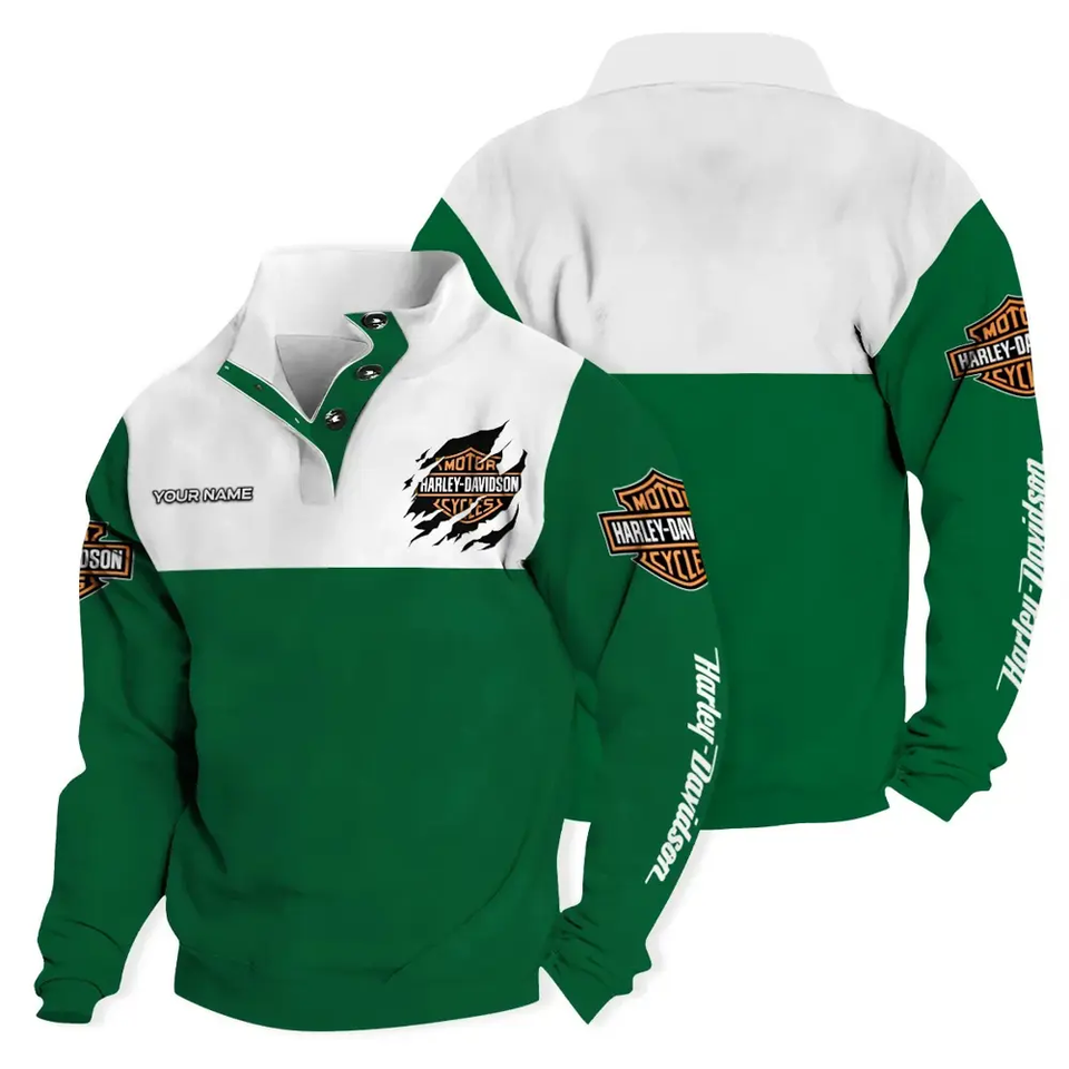 Haarleyy Davidson Custom Stand Collar Sweatshirt
