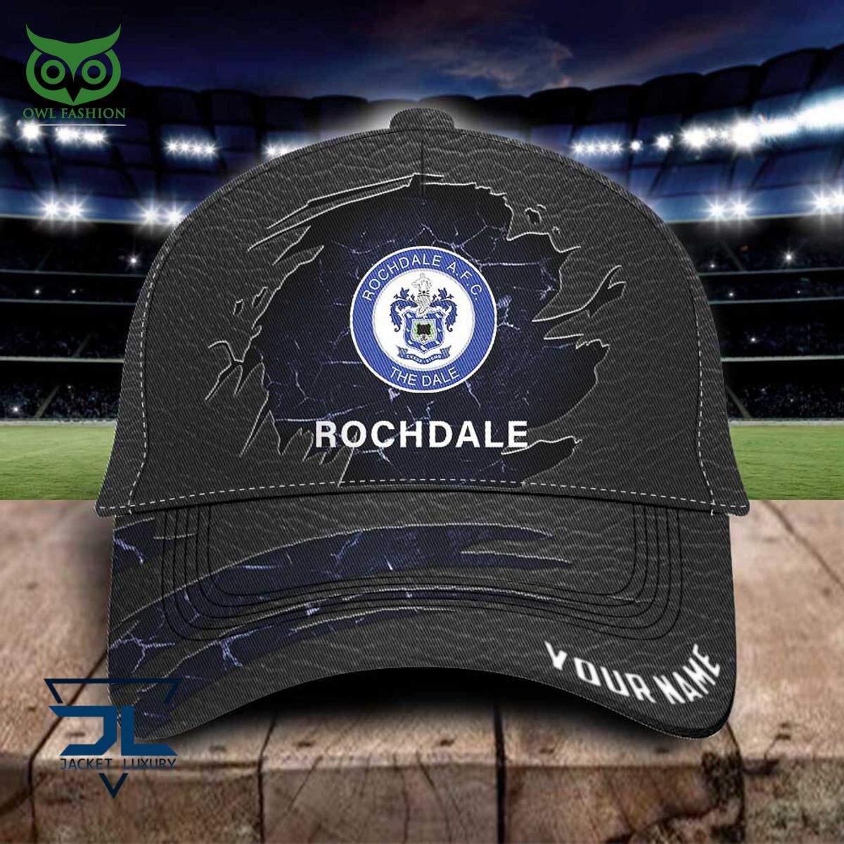 Rochdale AFC EFL Personalized Leather Classic Cap