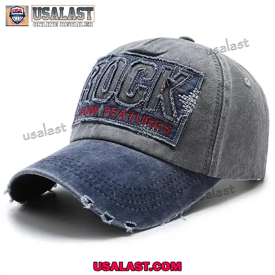 Rock Show Features Embroidery Logo Baseball Hat Cap