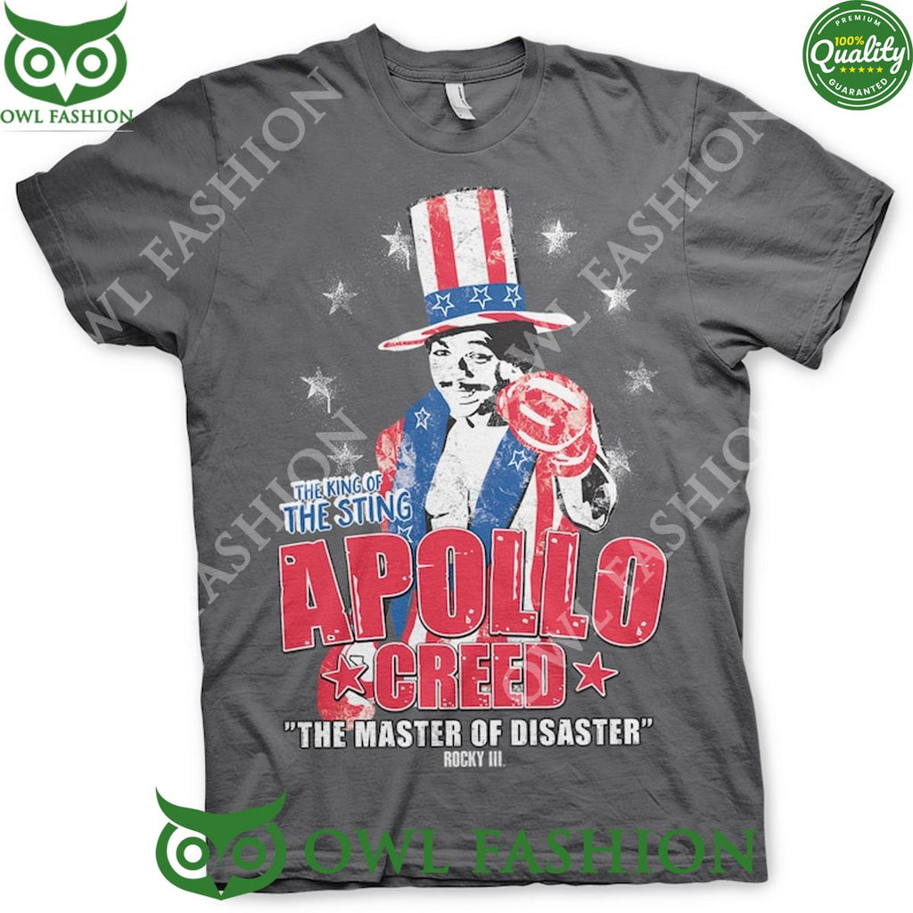 Rocky III Apollo Creed Carl Weathers RIP The King of the sting the master of disaster T Shirt