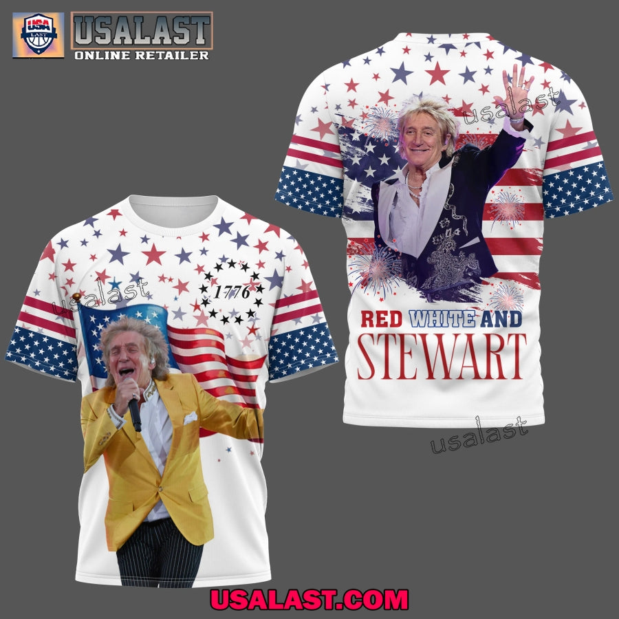 Rod Steward Happy 4th Of July 3D Hoodie, T-Shirt