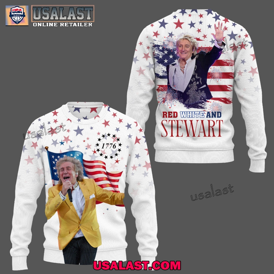 Rod Steward Happy 4th Of July 3D Hoodie, T-Shirt