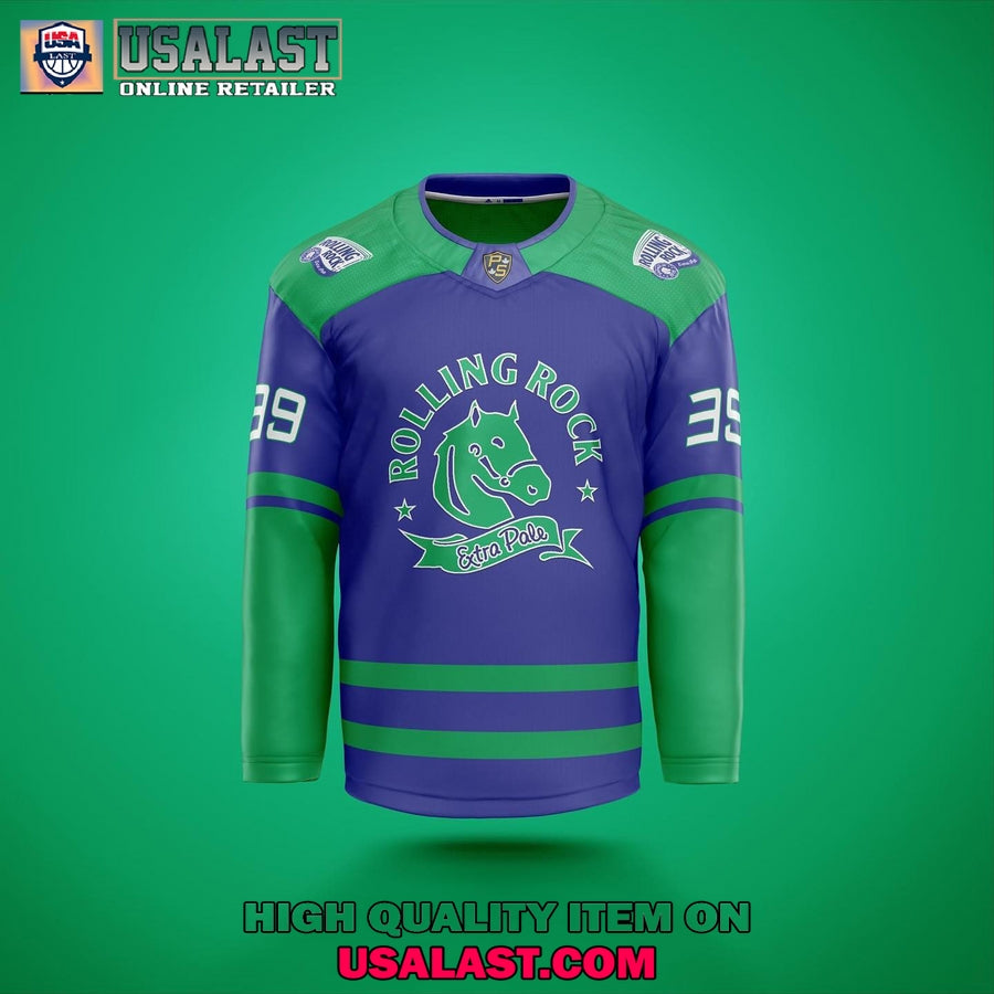 Rolling Rock Beer Custom Hockey Jersey