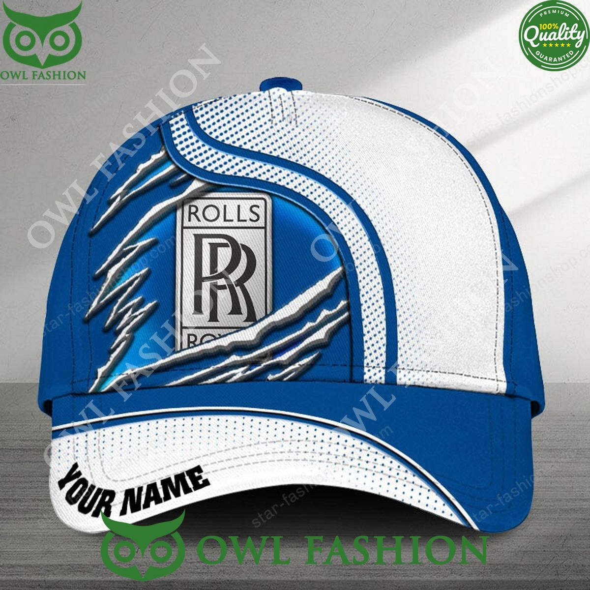Rolls Royce Luxury England Car Brand Custom Name Printed Cap
