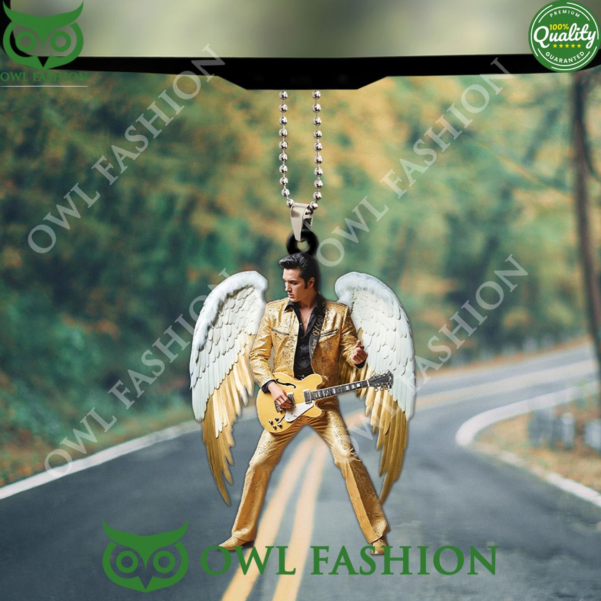 Elvis Presley Rock Angel Custom Acrylic Car Ornament