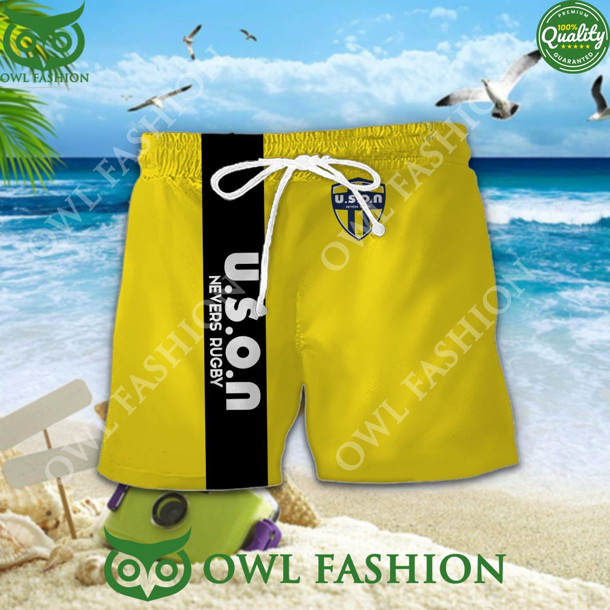Rugby France USON Nevers Team hawaiian shirt