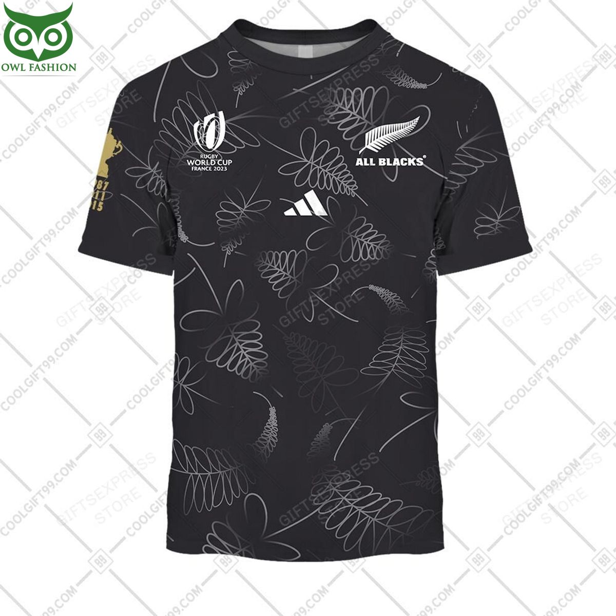 Rugby World Cup New Zealand All Black Personalized 3D Hoodie Tshirt